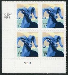 U.S. #4138 17c Big Horn Sheep PNB of 4