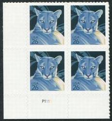 U.S. #4139 26c Florida Panther PNB of 4
