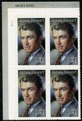 U.S. #4197 James Stewart PNB of 4