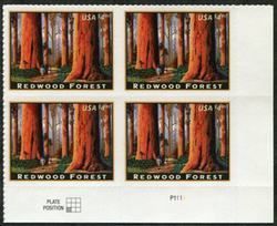 U.S. #4378 Redwood Forest PNB of 4