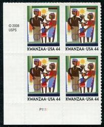 U.S. #4434 Kwanzaa 2009 PNB of 4