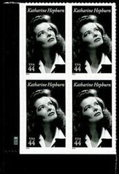U.S. #4461 Katharine Hepburn PNB of 4