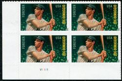 U.S. #4697 Joe DiMaggio, Baseball All-Stars PNB of 4