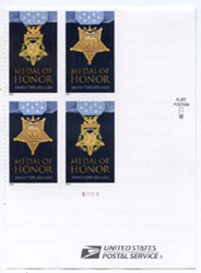 U.S. #4823b Medal of Honor - PNB of 4
