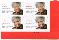 U.S. #4979 Maya Angelou PNB of 4