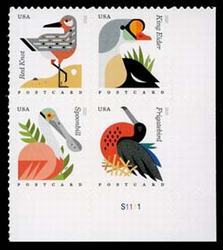 U.S. #4994a Coastal Birds PNB of 4