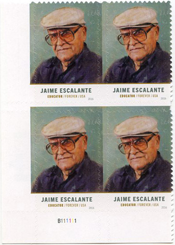 U.S. #5100 Jaime Escalante PNB of 4