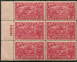 U.S. #644 Burgoyne Campaign MNH PNB of 6