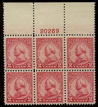 U.S. #689 Gen. von Steuben MNH PNB of 6