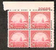 U.S. #698 20c Golden Gate MNH PNB