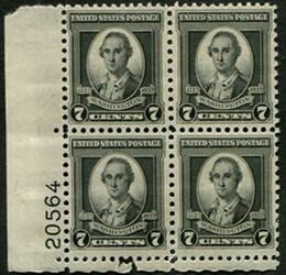 U.S. #712 7c Washington Portrait by John Trumbull MNH