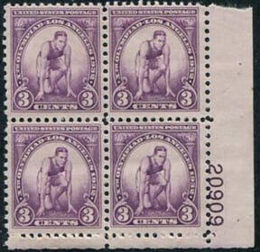 U.S. #718 Los Angeles Olympic Games 3c PNB of 4