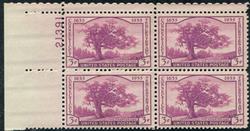 U.S. #772 Connecticut Tercentenary PNB of 4