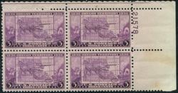 U.S. #783 Oregon Territory Issue PNB of 4