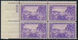 U.S. #802 Virgin Islands Territorial Issue PNB of 4