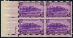 U.S. #801 Puerto Rico Territorial Issue PNB of 4