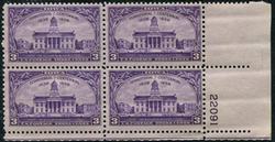 U.S. #838 Iowa Territory Centennial PNB of 4