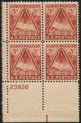 U.S. #976 Fort Bliss Centennial PNB of 4