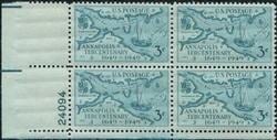 U.S. #984 Annapolis Tercentenary PNB of 4