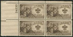 U.S. #995 Boy Scouts of America PNB of 4