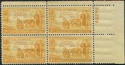 U.S. #997 California Statehood PNB of 4