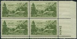 U.S. #999 Nevada Settlement Centennial PNB of 4