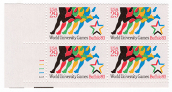U.S. #2748 World University Games PNB of 4