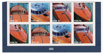 U.S. #4163a Speedboats PNB of 8