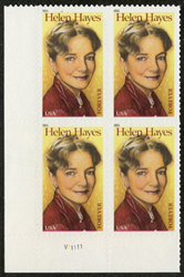 U.S. #4525 Helen Hayes, PNB of 4