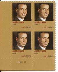 U.S. #4666 Jose Ferrer, PNB of 4