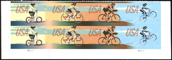 U.S. #4690a Bicycling, PNB of 8*Counter