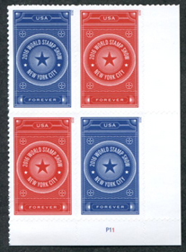 U.S. #5011a Stamp Expo, PNB of 4