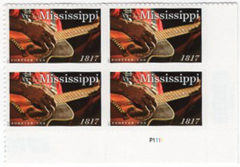 U.S. #5190 Mississippi Statehood, PNB of 4