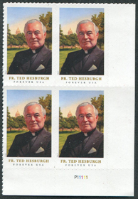 U.S. #5241 Father Ted Hesburgh PNB of 4