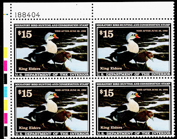 U.S. #RW58 MNH King Elders PNB of 4