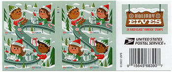 U.S. #5725b Christmas Elves Booklet of 20