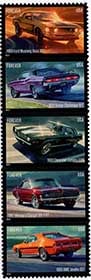 U.S. #5719a Pony Cars, Strip of 5