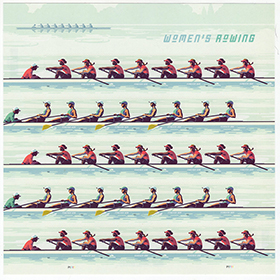 U.S. #5697 Women's Rowing Pane of 20