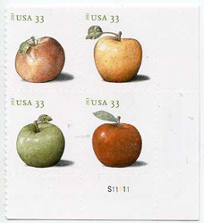 U.S. #4730a Apples PNB of 4