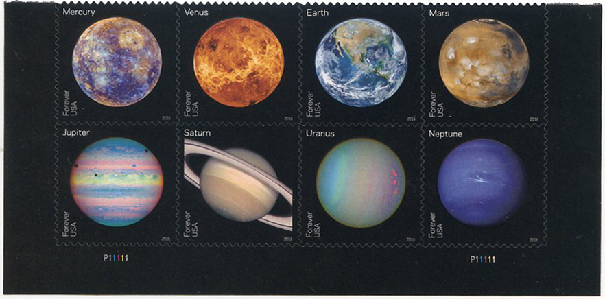 U.S. #5076a Views of Our Planets, PNB of 8