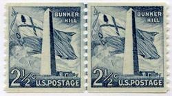 U.S. #1056 2-1/2c Bunker Hill Line Pair MNH