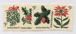 U.S. #1254-57 Christmas 1964 MNH, 4 Singles