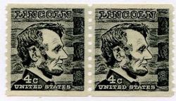 U.S. #1303 4c Abraham Lincoln Coil Pair MNH