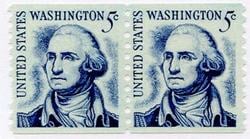 U.S. #1304C 5c Washington (redrawn) Coil Pair MNH