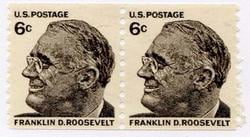 U.S. #1305 6c Roosevelt Coil Pair MNH