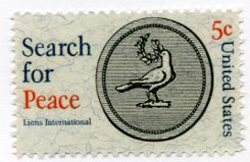 U.S. #1326 Search For Peace - Lions Club MNH