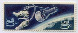 U.S. #1331-32 Space Accomplishments, 2 Singles MNH