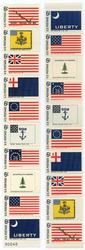 U.S. #1354a Historic Flags - 2 strip set MNH for White Ace Album