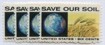 U.S. #1410-13 Anti-Pollution, 4 Singles MNH