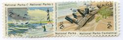 U.S. #1448-51 National Parks Cape Hatteras, 4 Singles MNH